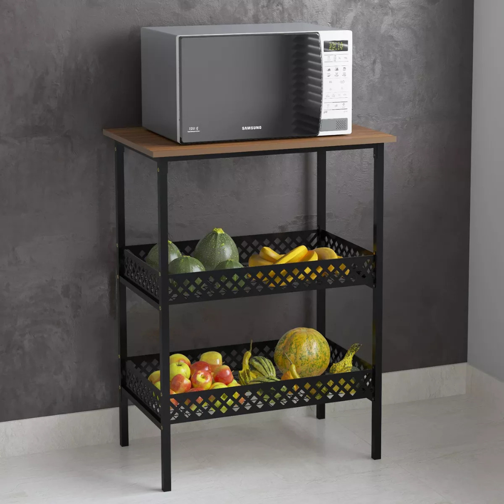 Fruteira De Chão Para Cozinha Estilo Industrial C