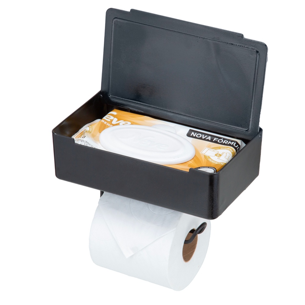Porta Suporte Para Papel Higiênico Lenço Umedeci