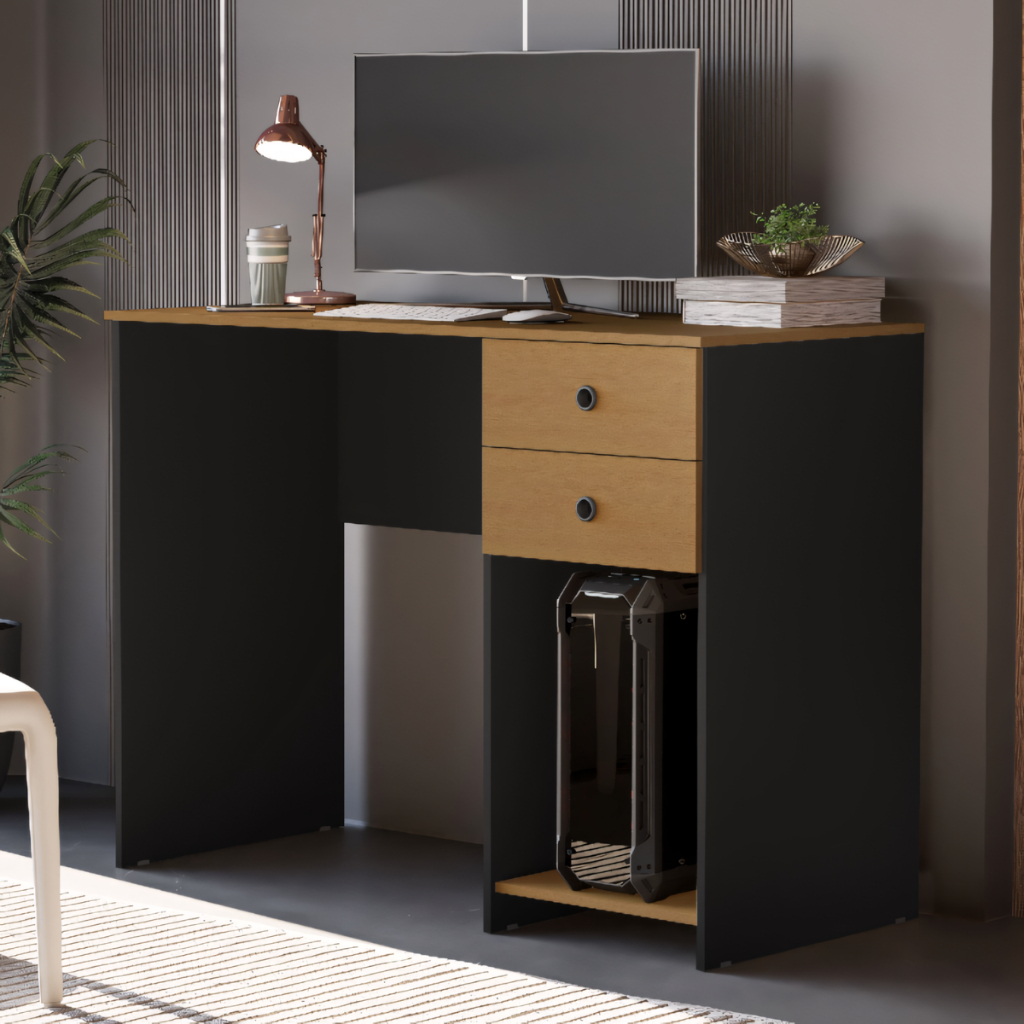 Escrivaninha Mesa Computador Gamer 2 Gavetas e Sup