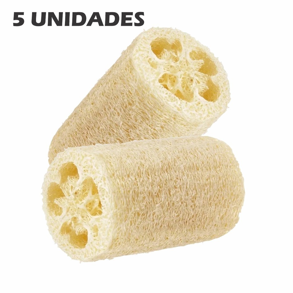 5 Buchas Esponja Vegetal Bucha Natural 100% Ecoló
