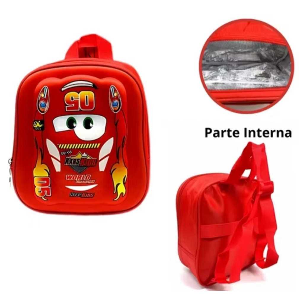 Lancheira infantil térmica masculino 3D EVA alto 