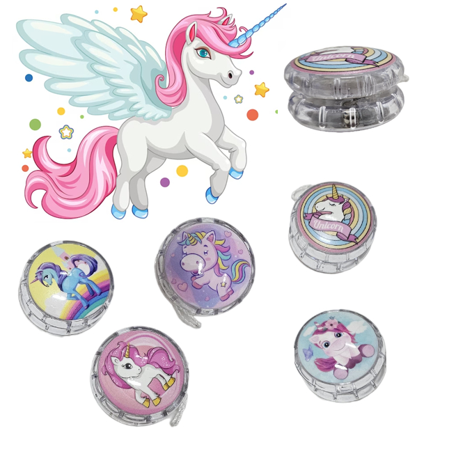 Kit 2 Yoyo Unicornio Ioio (io-io) Com Led Brinqued