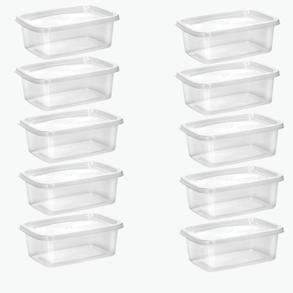 Kit 10 Potes Transparentes 1L Para Mantimentos BPA