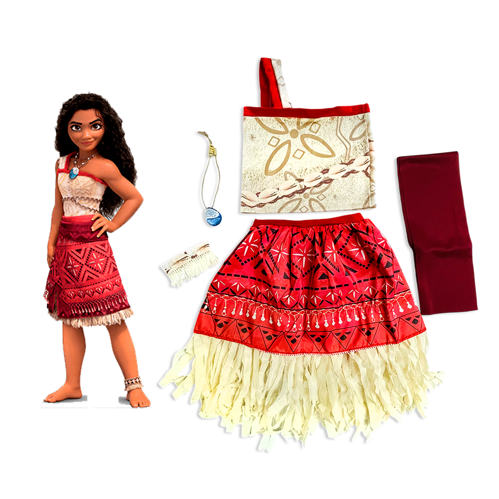 Fantasia Infantil menina Moana filme 2 LUXO carnav