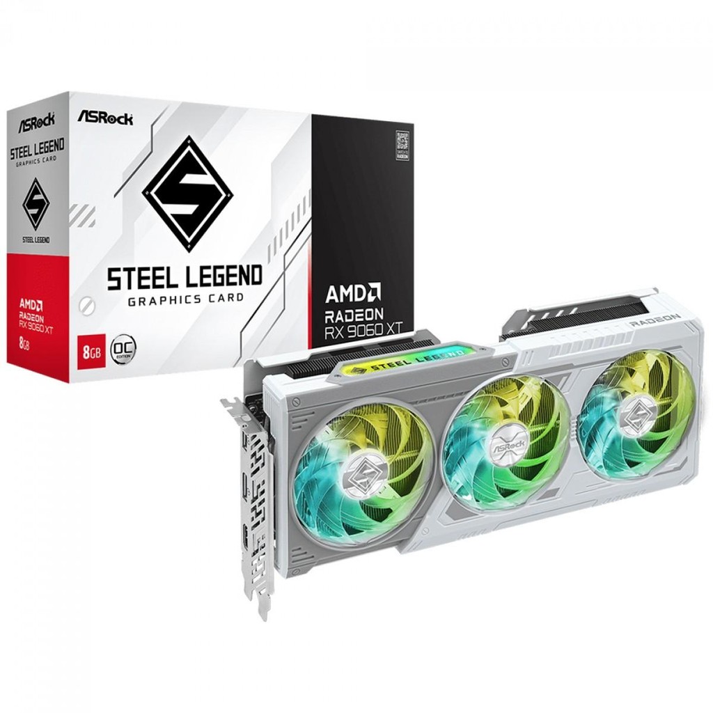Placa de Vídeo ASRock AMD Radeon RX 9060 XT Steel