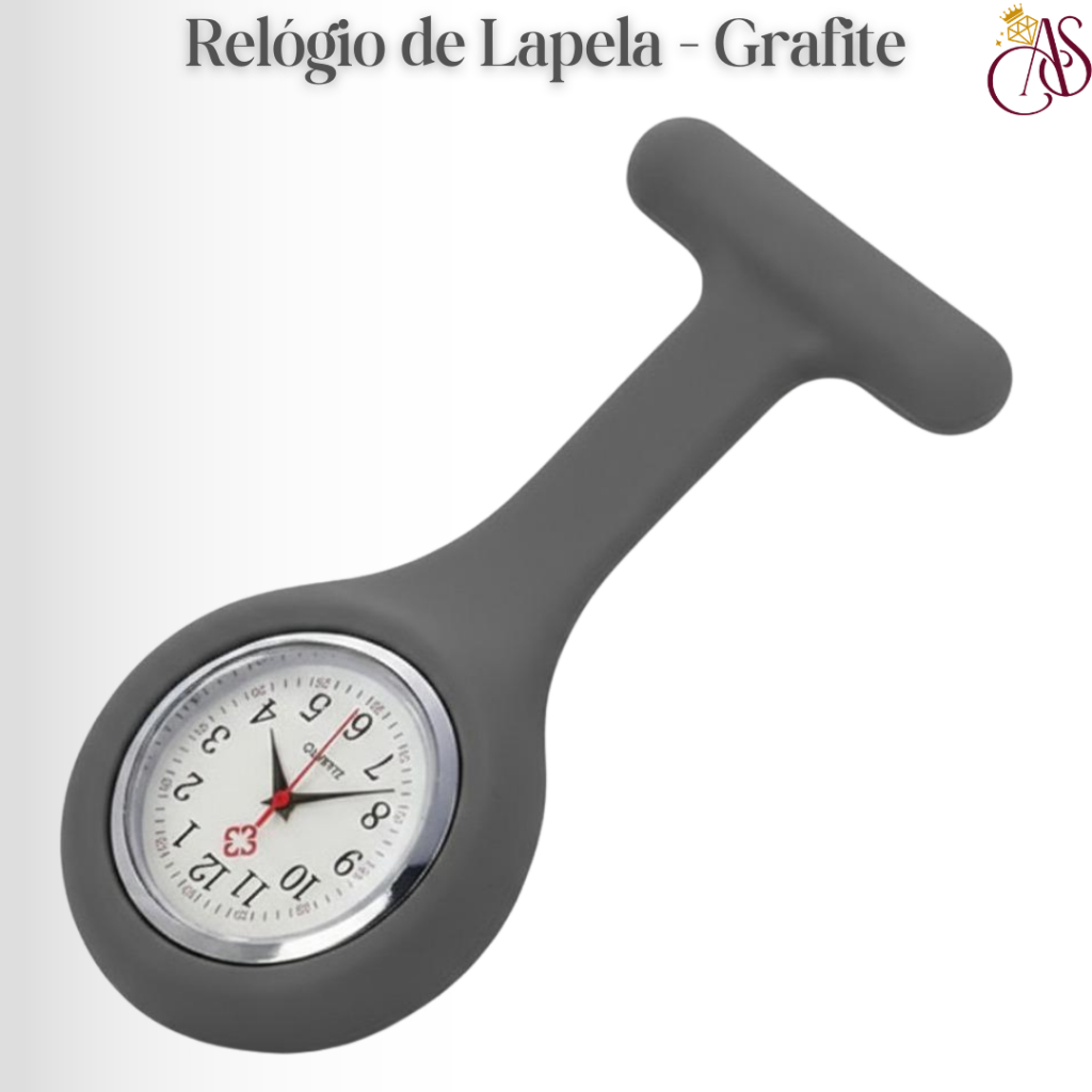 Relógio de Lapela Tipo Broche para colocar no Jal