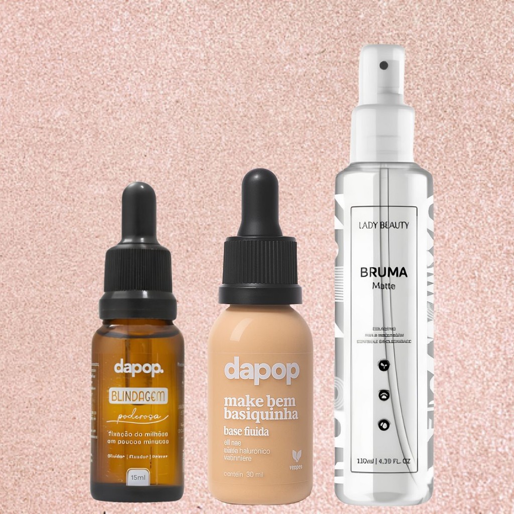 Kit Blindagem Poderosa 15ml Dapop + Base Fluída B
