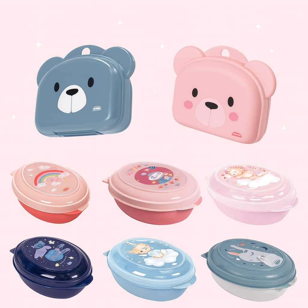 Saboneteira Infantil Com Tampa Porta Sabonete Lúd