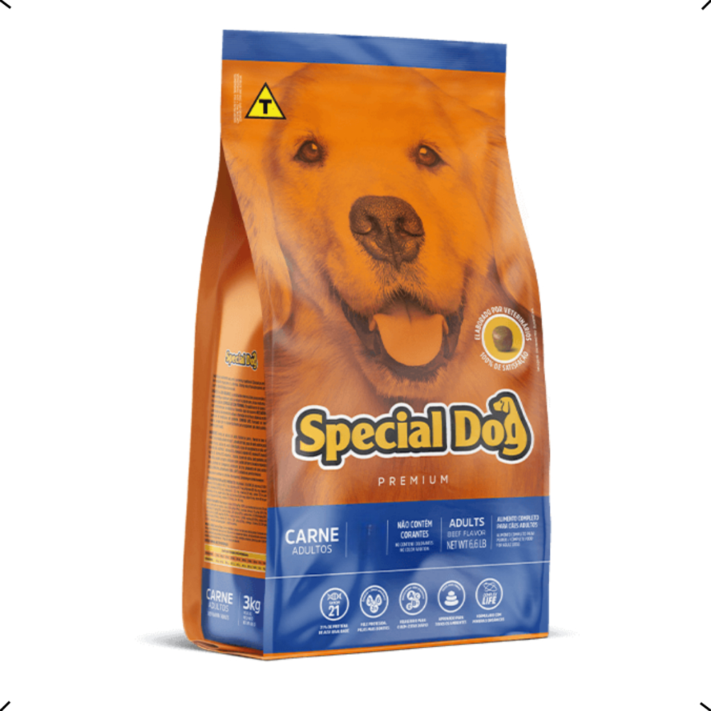 RAÇÃO SPECIAL DOG CARNE ADULTO TODAS AS RAÇAS 1