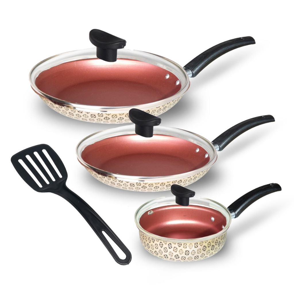 Jogo De Frigideira Francesa Antiaderente Com Tampa