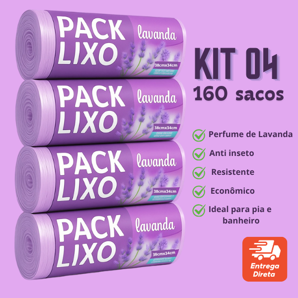 Saco de Lixo Cheiroso Lavanda 10L Saco de lixo Per
