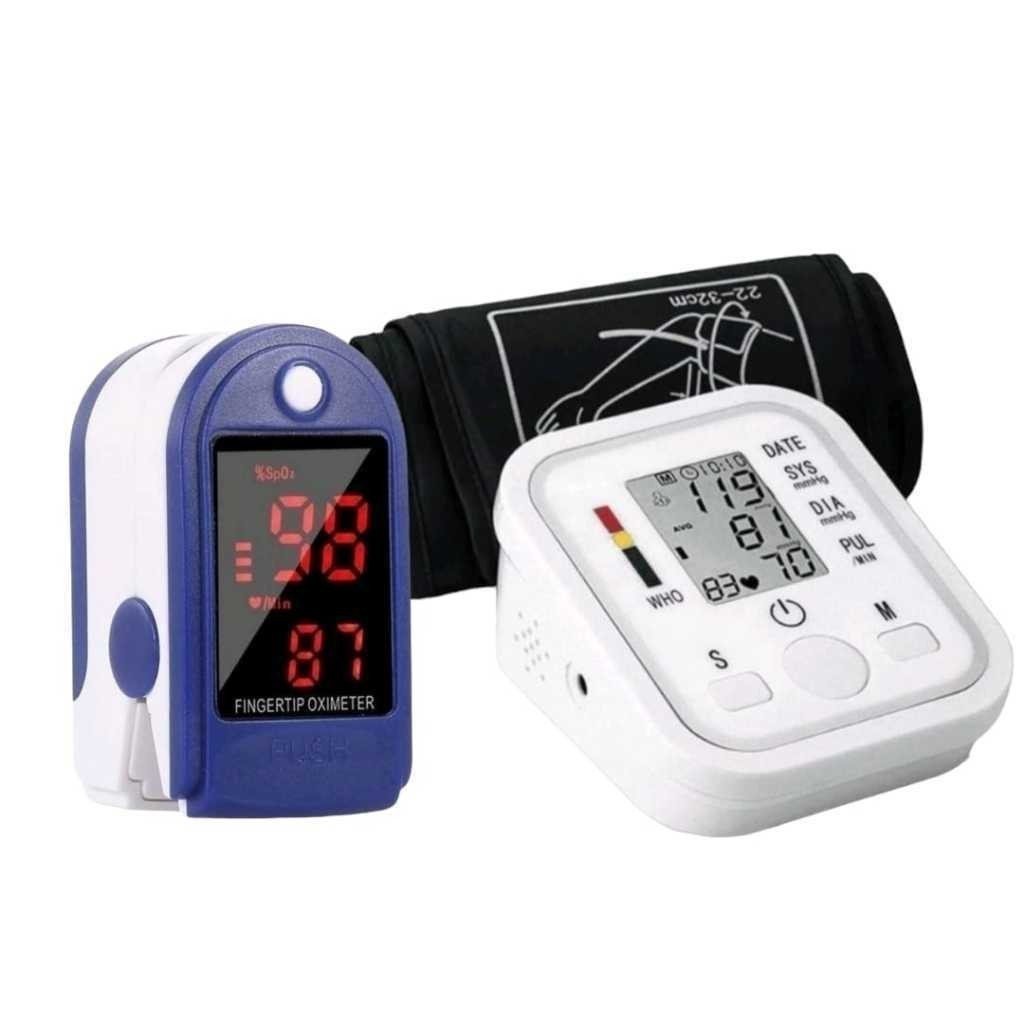 Oximetro Kit De Dedo + Aparelho De Pressão Arteri