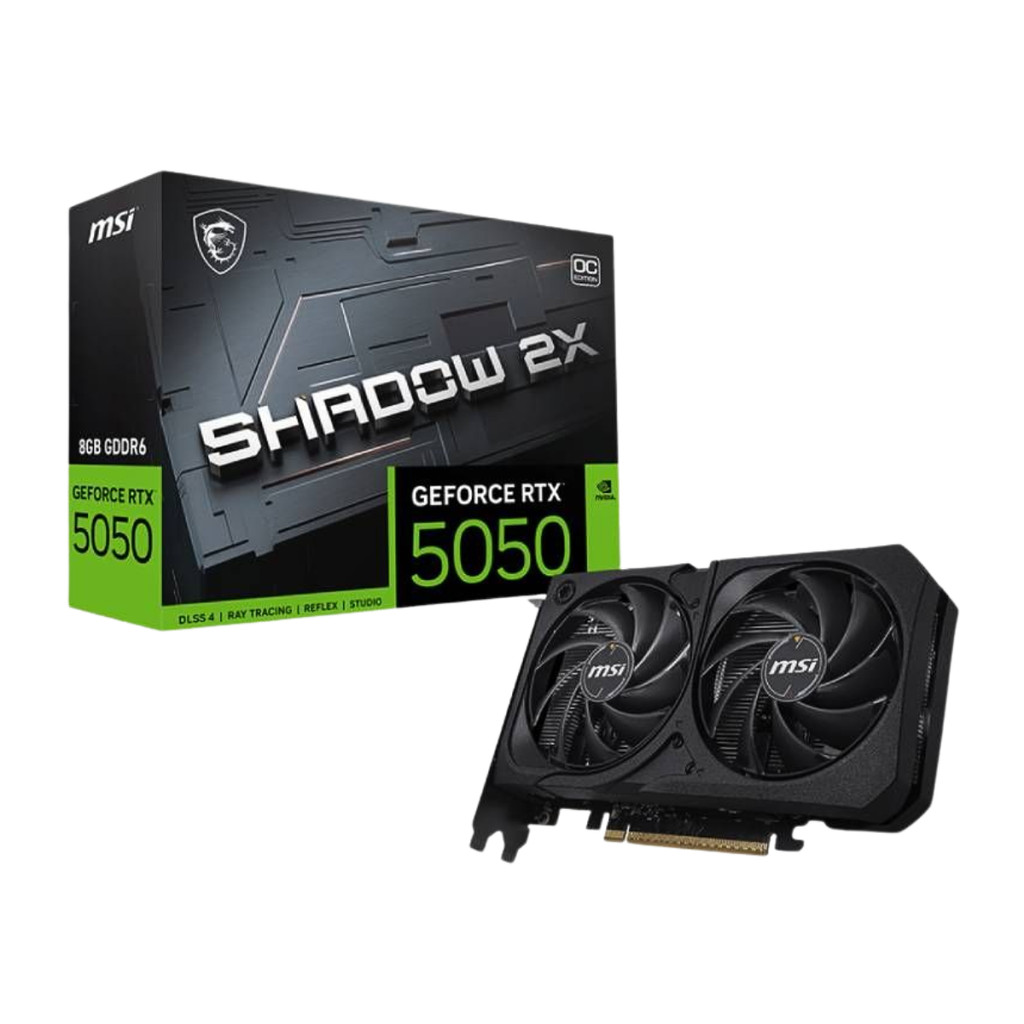 Placa de Vídeo MSI GeForce RTX 5050 Shadow 2X OC 
