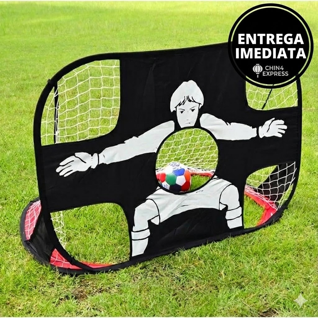 Golzinho 2 Em 1 De Futebol Dobrável Gol Bola Prá