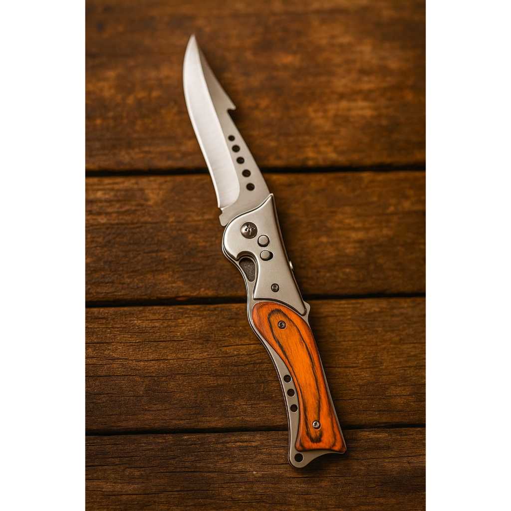 Canivete Esportivo Automático 25 cm Luxuoso Cabo 