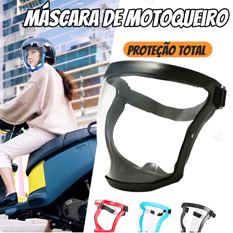 Máscara Facial Anti-Gotas Anti-Poeira Protetor Fa