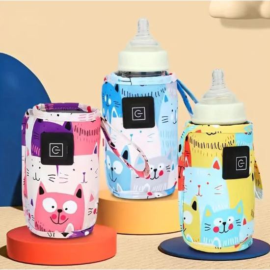 Aquecedor de mamadeira gatinho com 3 ajustes de te