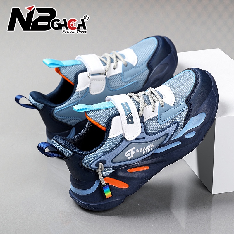 Fashion Kids Sneakers Tênis De Malha Dupla Respir