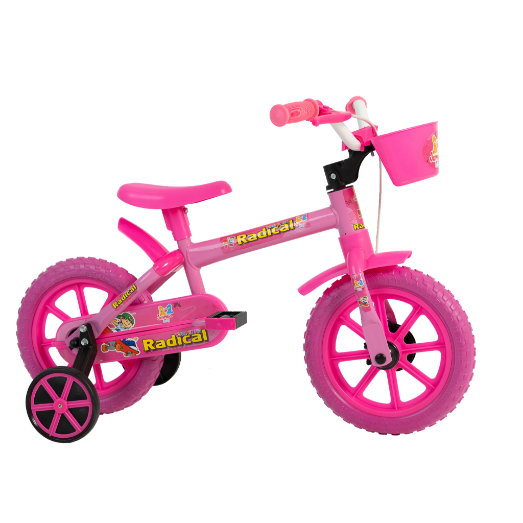 Bicicleta 12 infantil KIDS Jumbo Baby ROSA