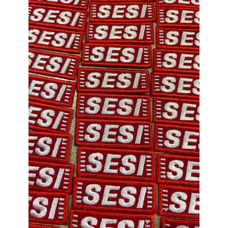 Kit Patch SESI bordado uniforme 14 unidades COM TE