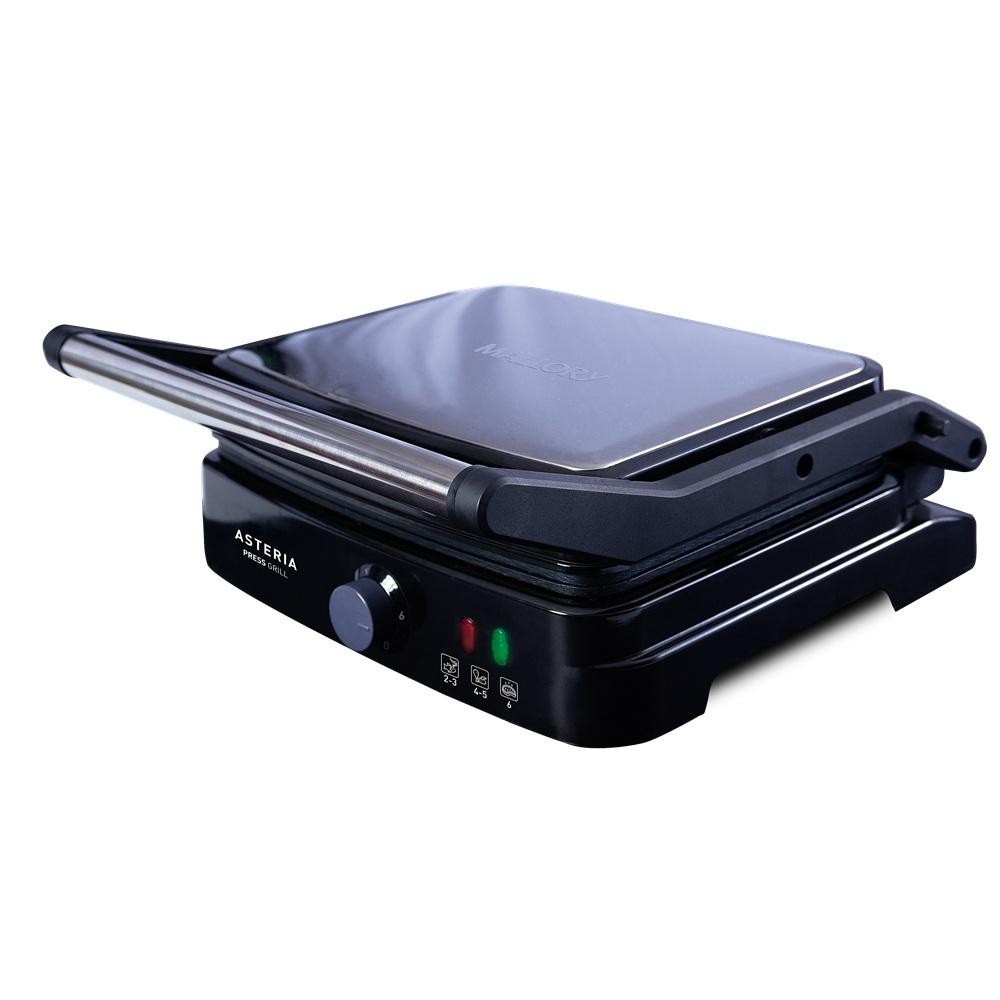 Grill Elétrico Mallory Asteria Preto e Inox ̵