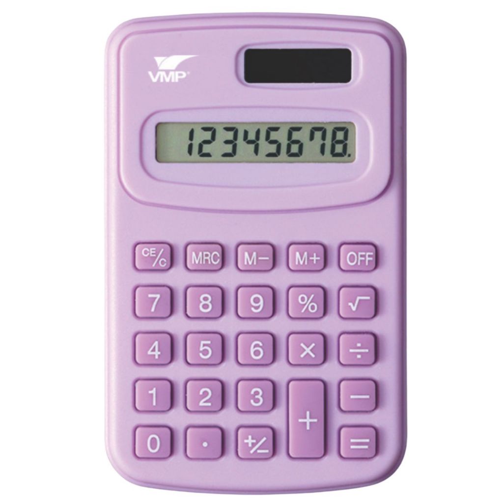 Mini Calculadora De Bolso Matemática Plástica De