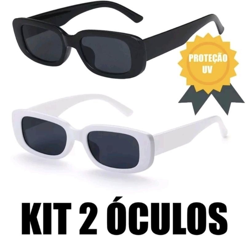 Kit 2 Óculos De Sol Retrô Vintage