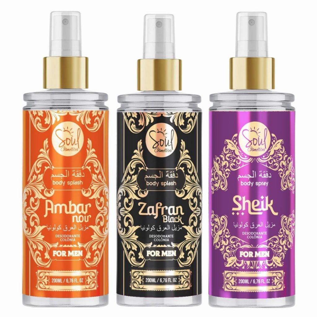 Body Splash MASCULINO SOUL 200ml Perfume Colonia D