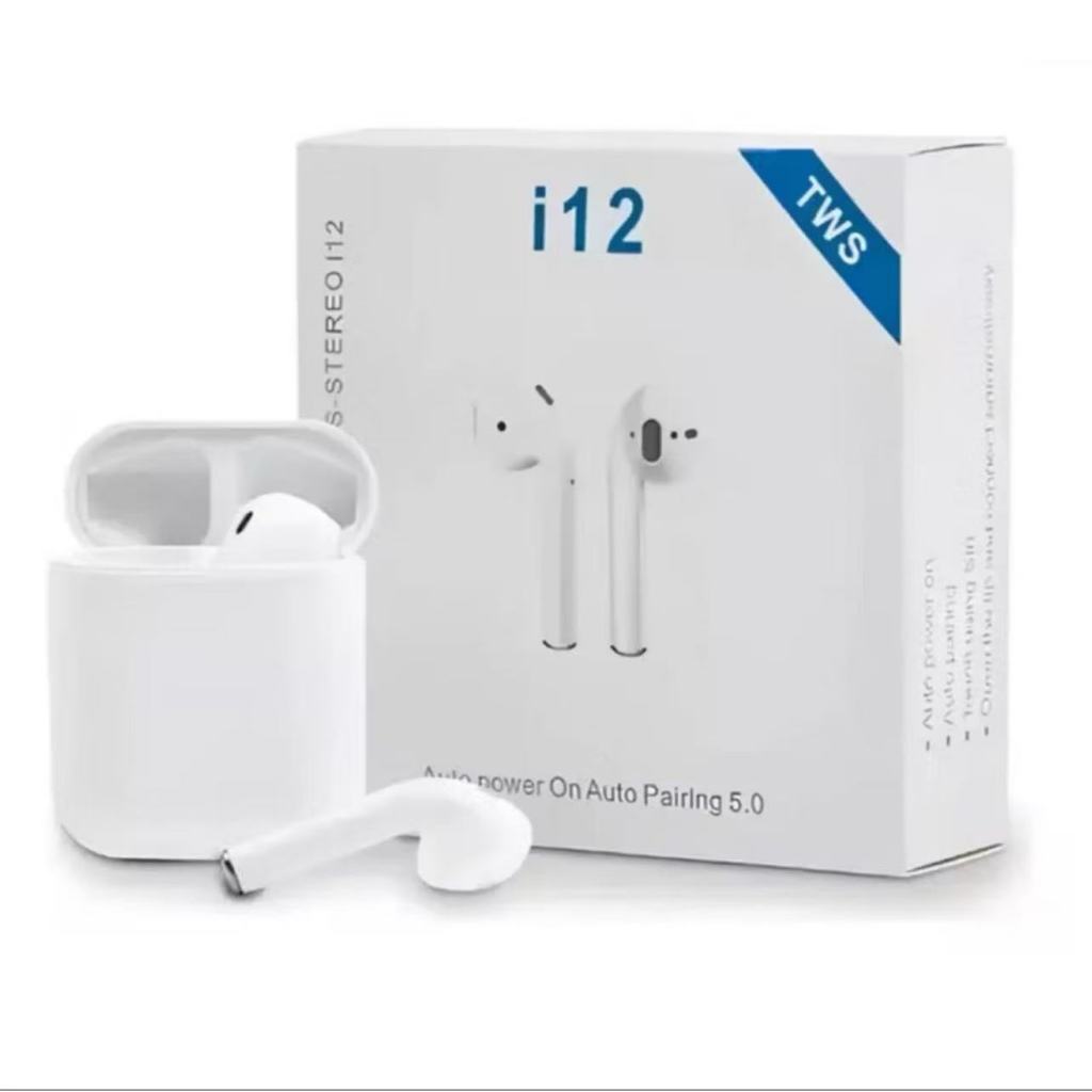 Fone de Ouvido Sem Fio i12 Tws Bluetooth 5.0 Com T