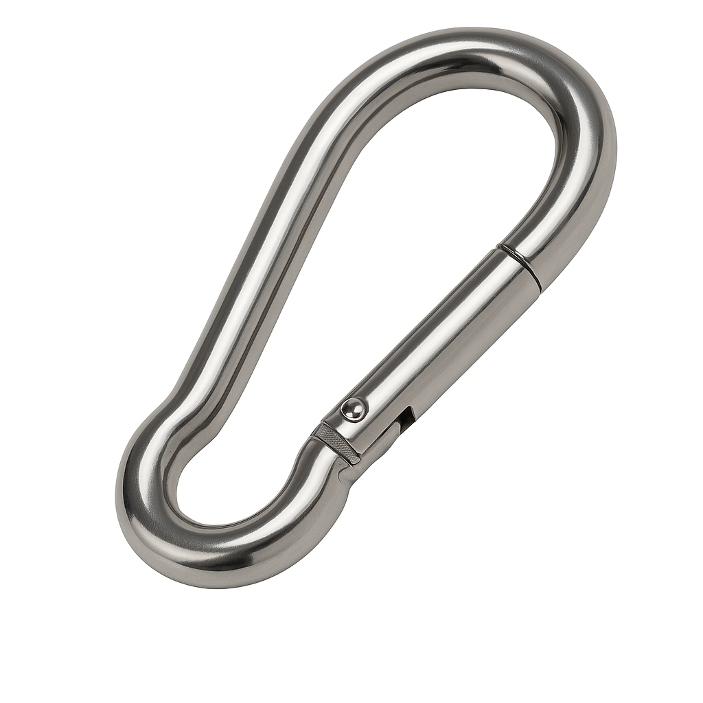 1 Mosquetão 8cm Aço Galvanizado Suporta 230kg  P