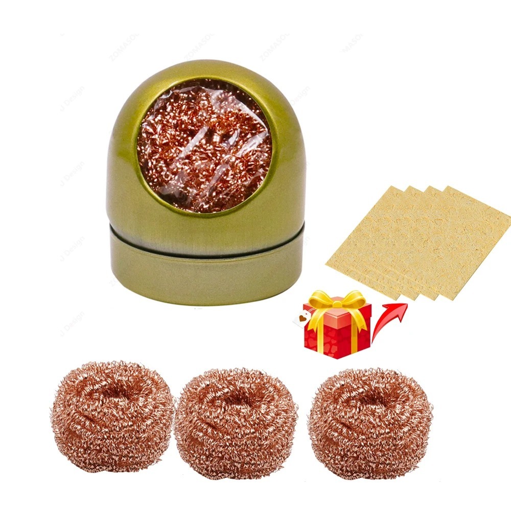 Esponja Metálica Para Limpar Ponta De Ferro Solda