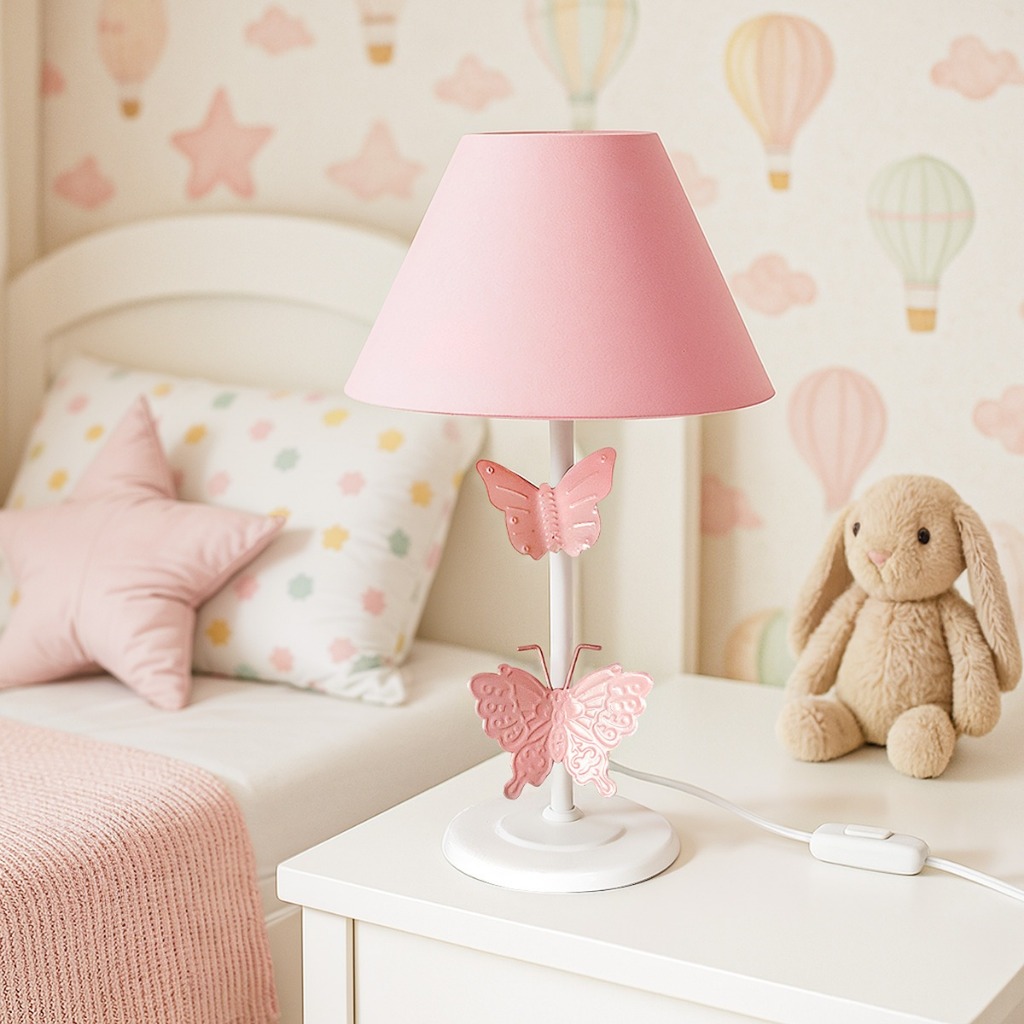 abajur borboleta infantil luminaria de quarto cria