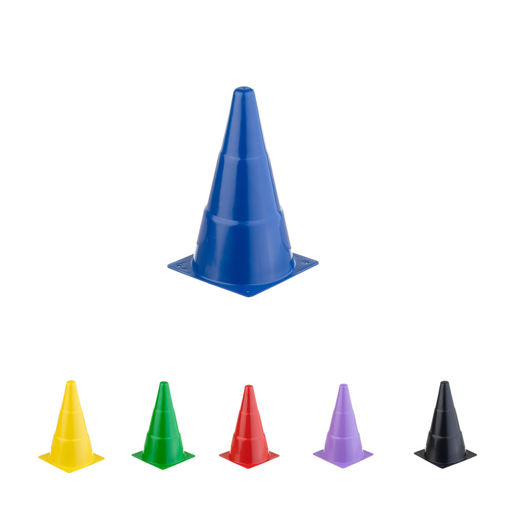 Kit 10 Cones Demarcatorio Treino Agilidade Futebol