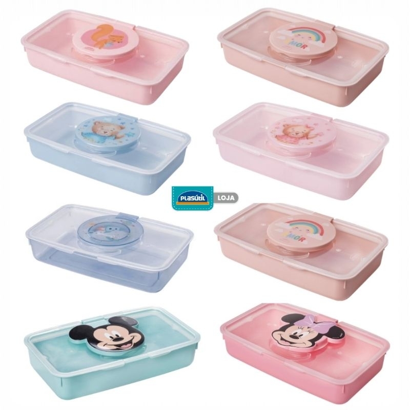 Porta Lenço Umedecido para Bebê Viagem Passeio M