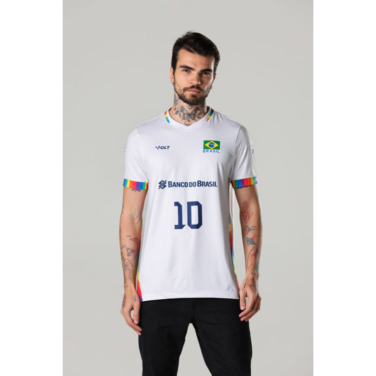 Camisa Orgulho LGBTQIAPN+ Vôlei Brasil Oficial Ma