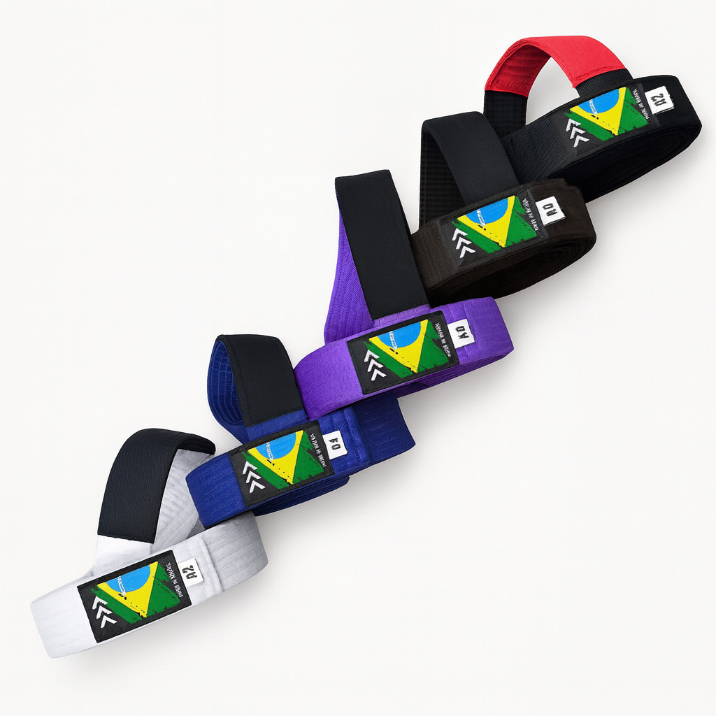 Faixa De Jiu-Jitsu Sequência 100% Algodão Com Po