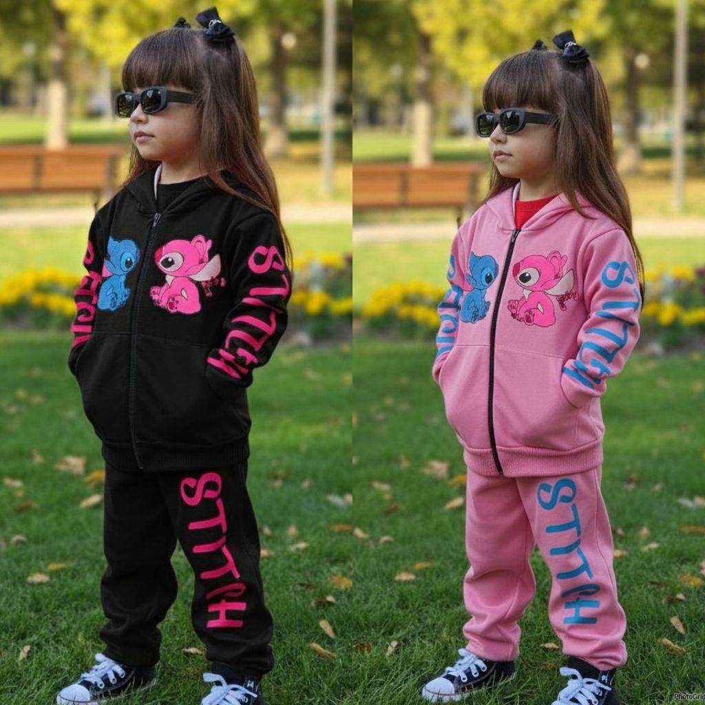 Conjunto Infantil Menina Inverno Estilosa Calça e