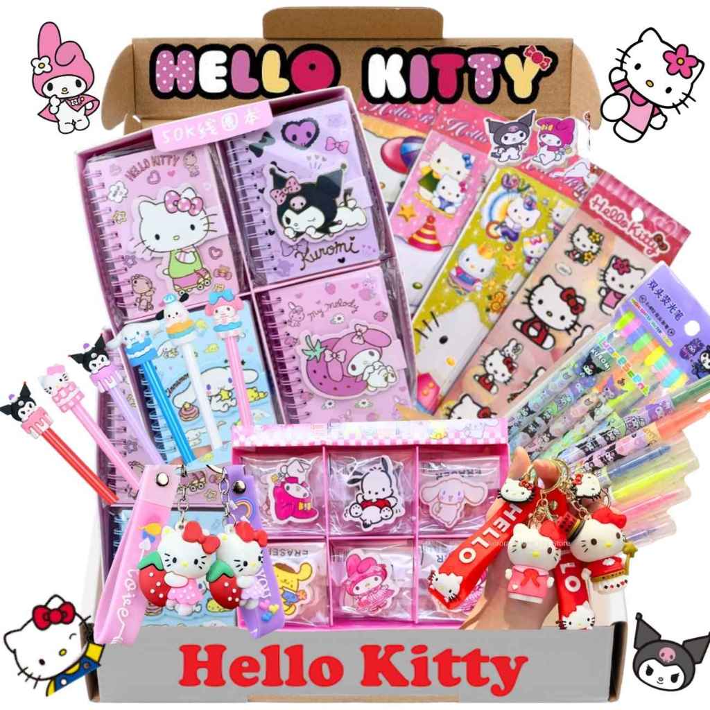 Kit Hello Kitty E Turma Sanrio Escolar Caderno Can