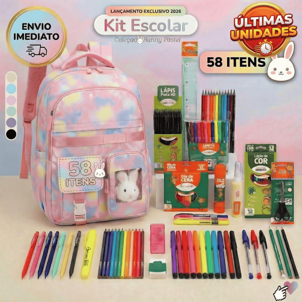 Material Escolar Completo Kit escolar completo Kit
