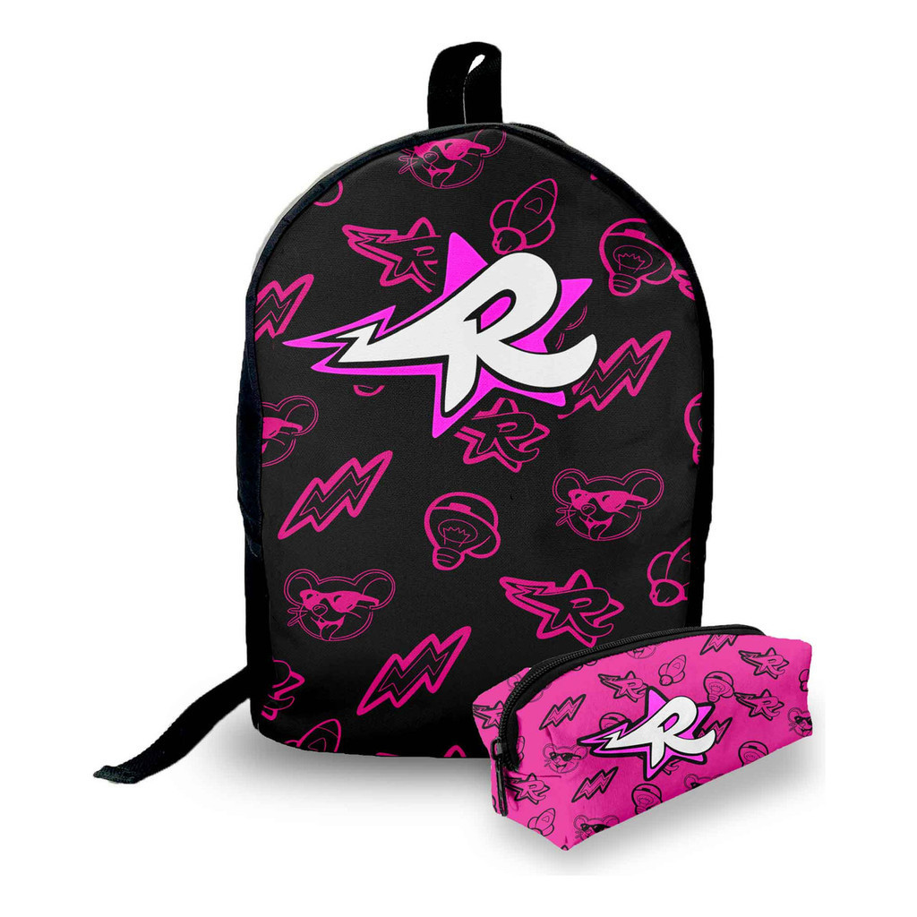 Mini Mochila Urbana + Estojo – Os Rosas Escu