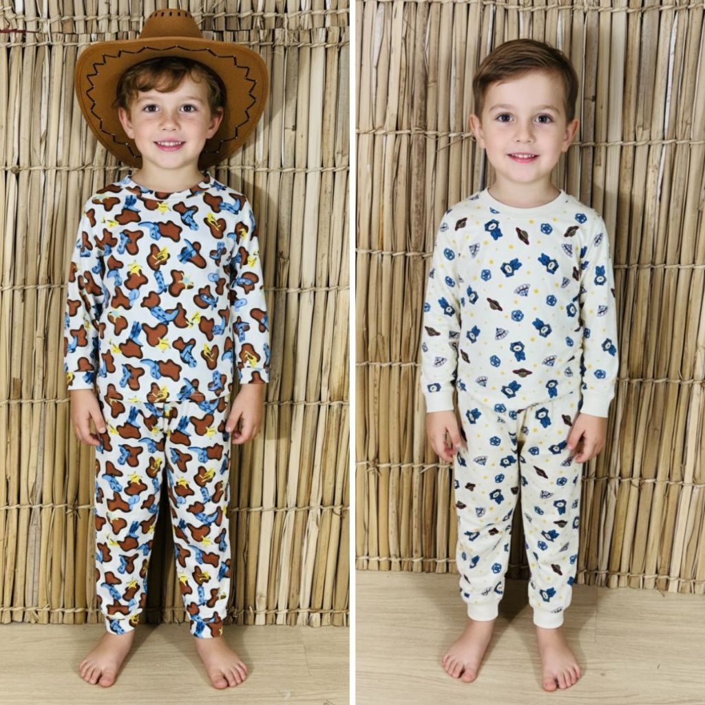 Pijama Infantil Suede Longo Manga Comprida E Calç