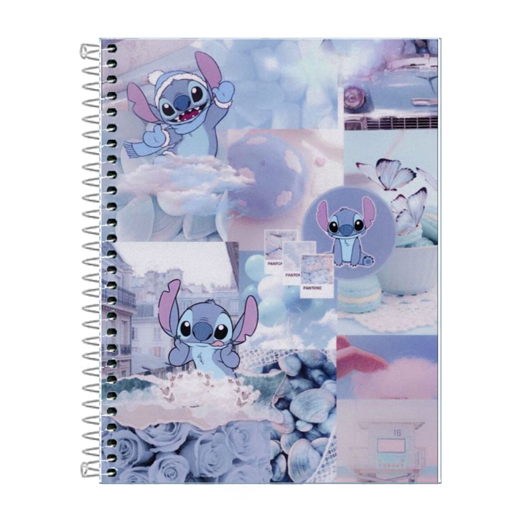 Caderno Lilo Roxo 1 Matéria Personalizado