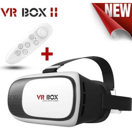Óculos Vr Box Realidade Virtual 3d + Controle Blu
