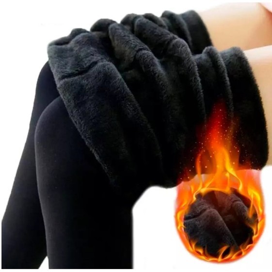 Meia Calça Super Grossa Forrada Com Pelos Cintura