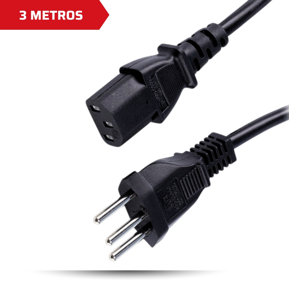 Cabo de Força para Ligação do Monitor 3 Metros 