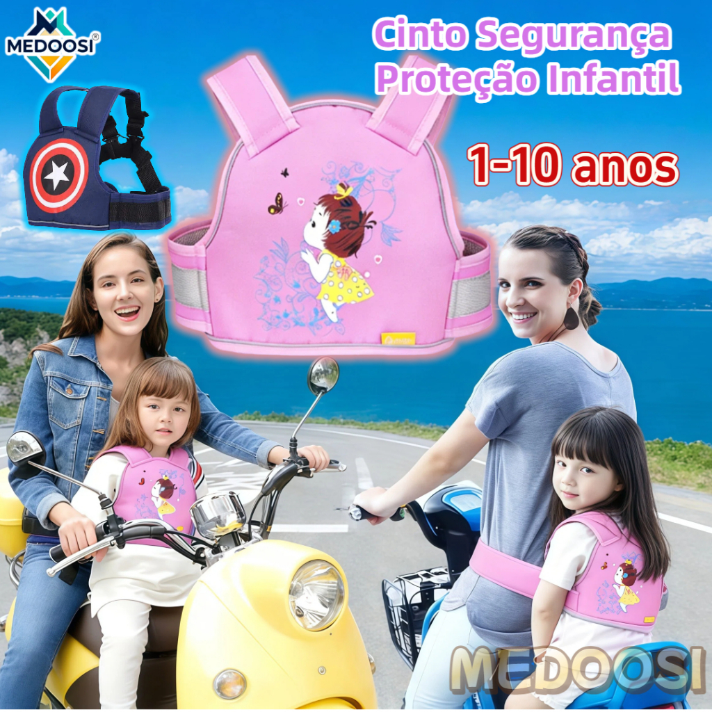 Colete de Cinto Segurança Proteção Infantil Ant