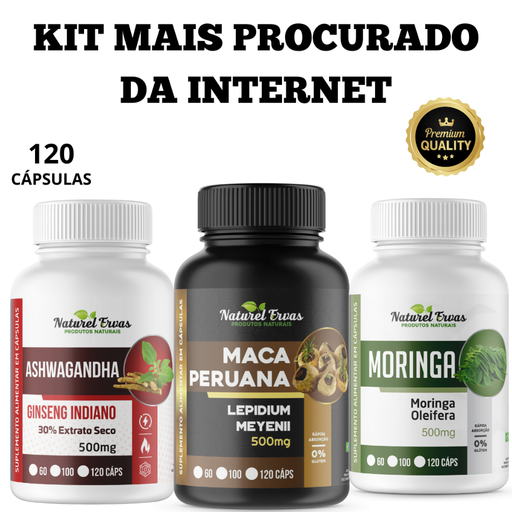 KIT mais procurado da internet 360 cápsulas 500 m