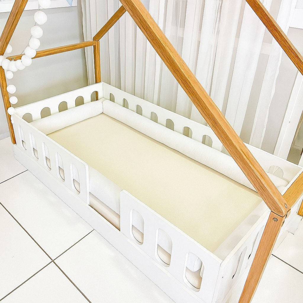Kit Rolo para cama Montessoriano Solteiro 4 Peças