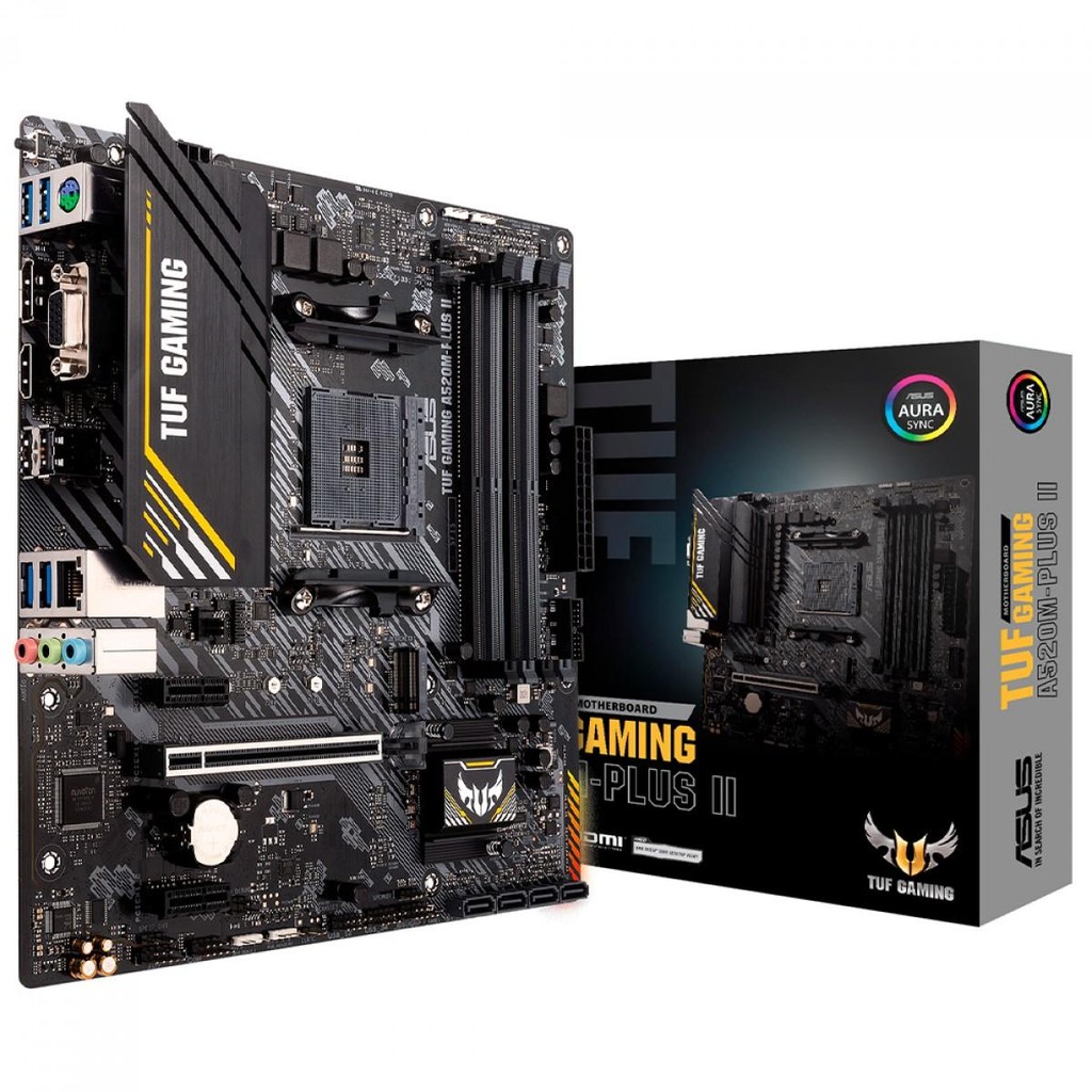 Placa Mãe Asus TUF Gaming A520M-PLUS II, Chipset 