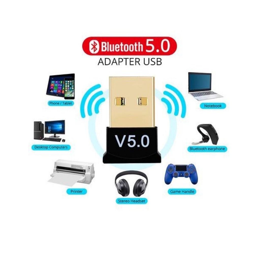 Adaptador E Receptor USB Bluetooth 5.0 Plug usb Tr